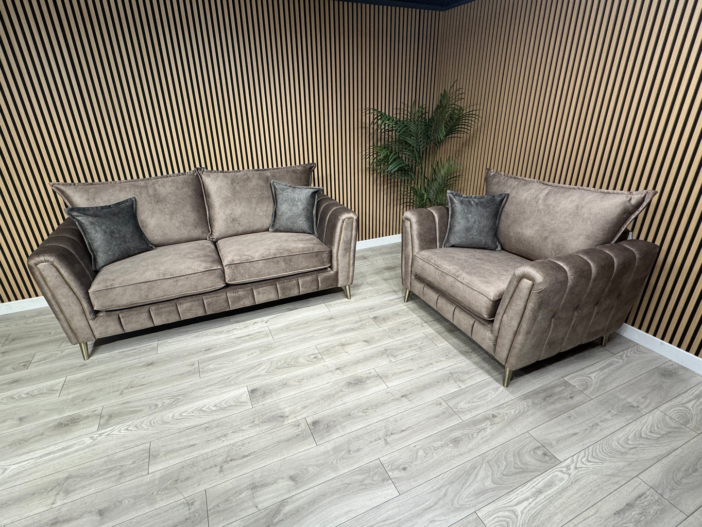DFS - Cherished Style 3 Seater + Love Chair Sofa Set, Formal Back - RRP £2,399