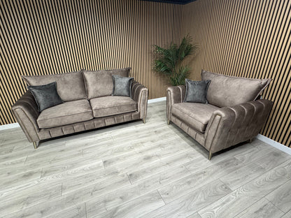 DFS - Cherished Style 3 Seater + Love Chair Sofa Set, Formal Back - RRP £2,399