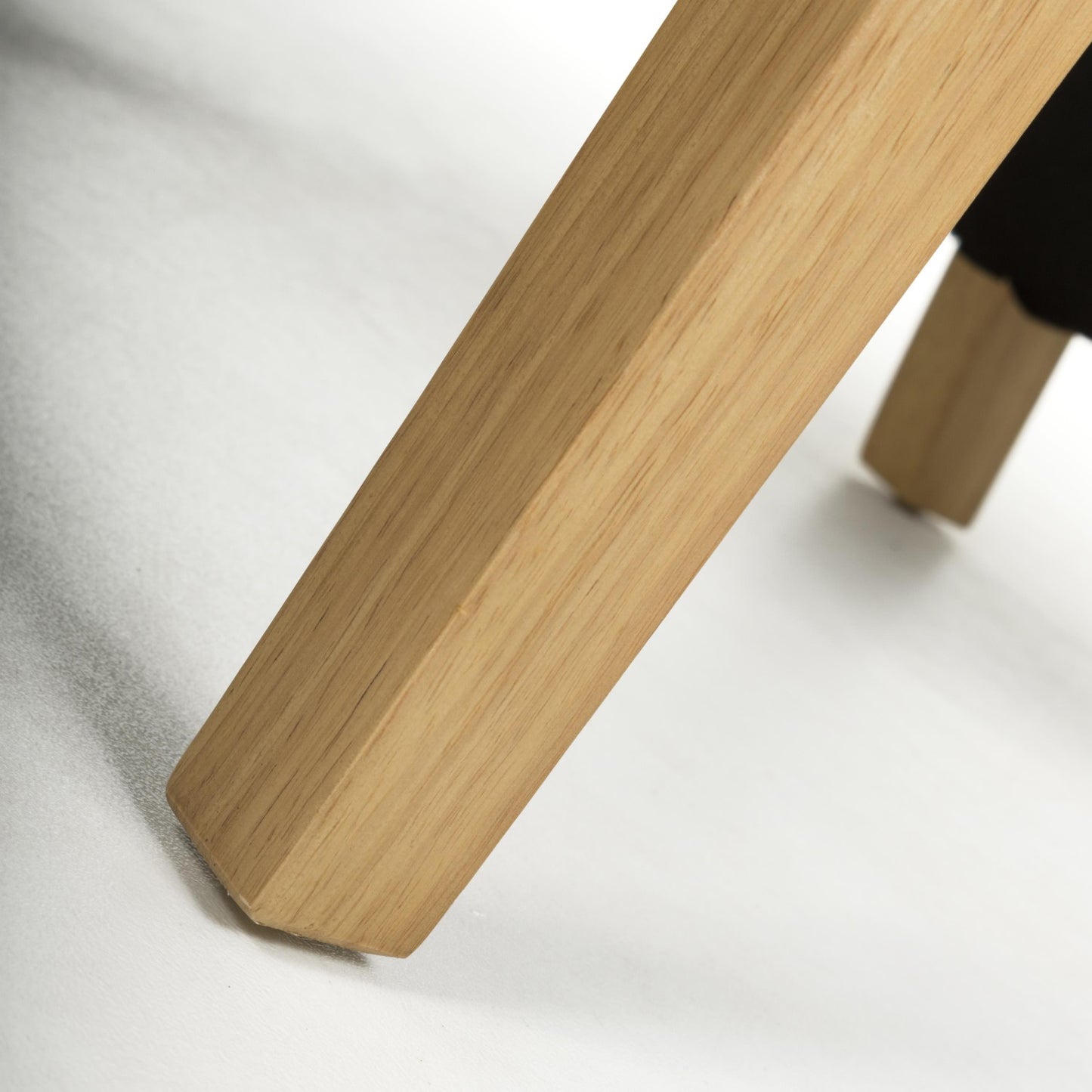 Green Fabric Weave Wave Back Dining Chair Wooden Legs