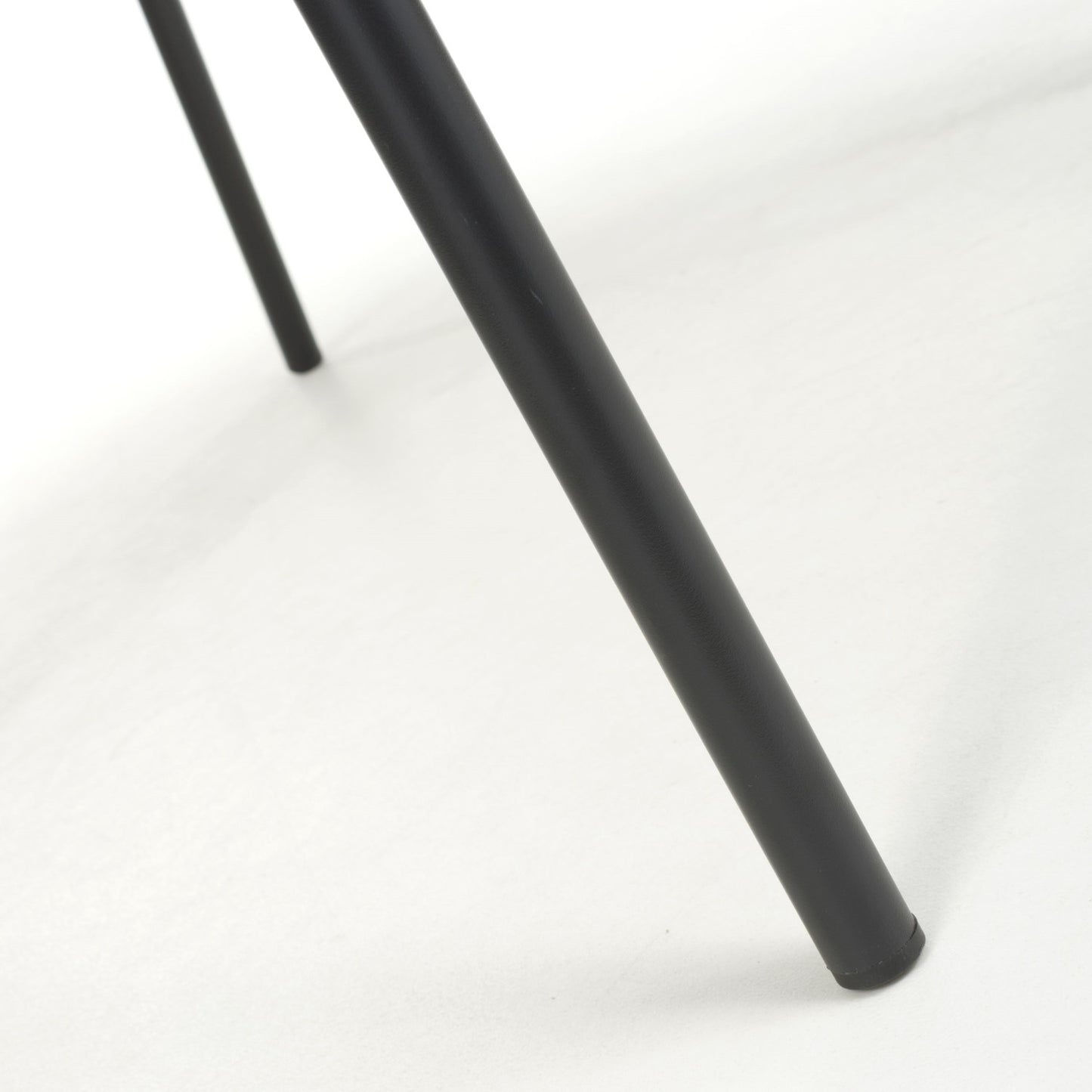 Grey Boucle Fabric Curved Dining Tub Chair Black Metal Legs