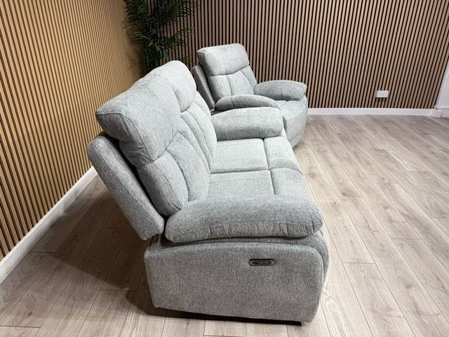 Havana Fabric 2 Seater Sofa + Armchair Power Recliner Sofa Set - RRP £3298