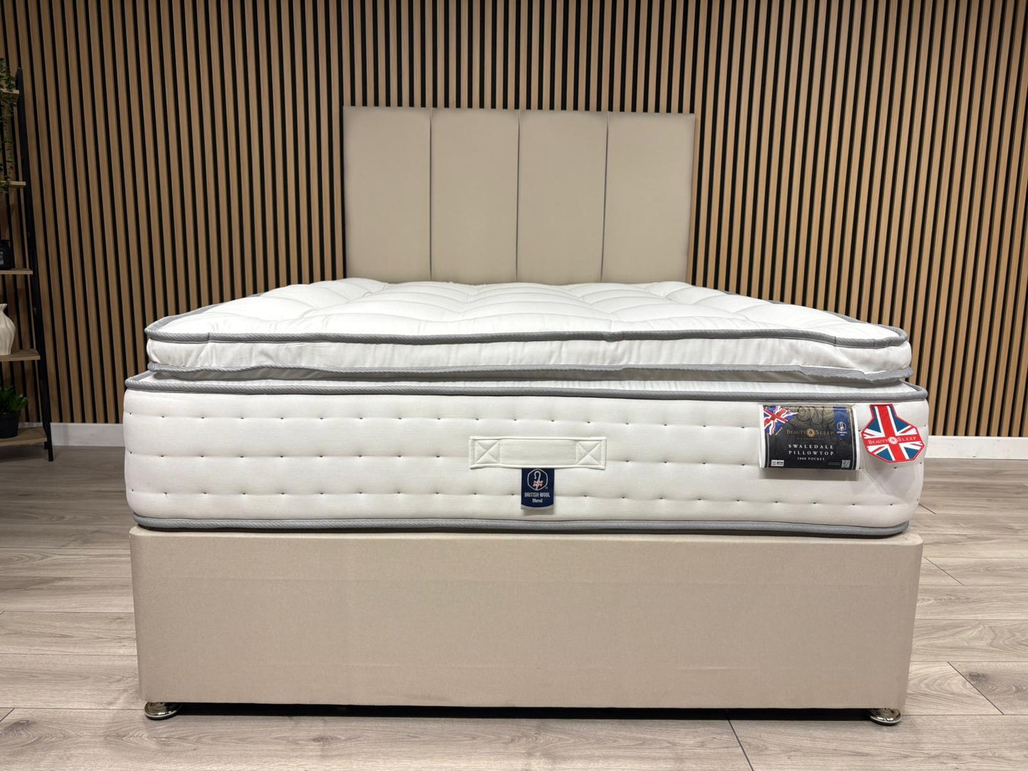 Swaledale 5000 Pocket Divan Bed Set + Headboard. Available in all sizes