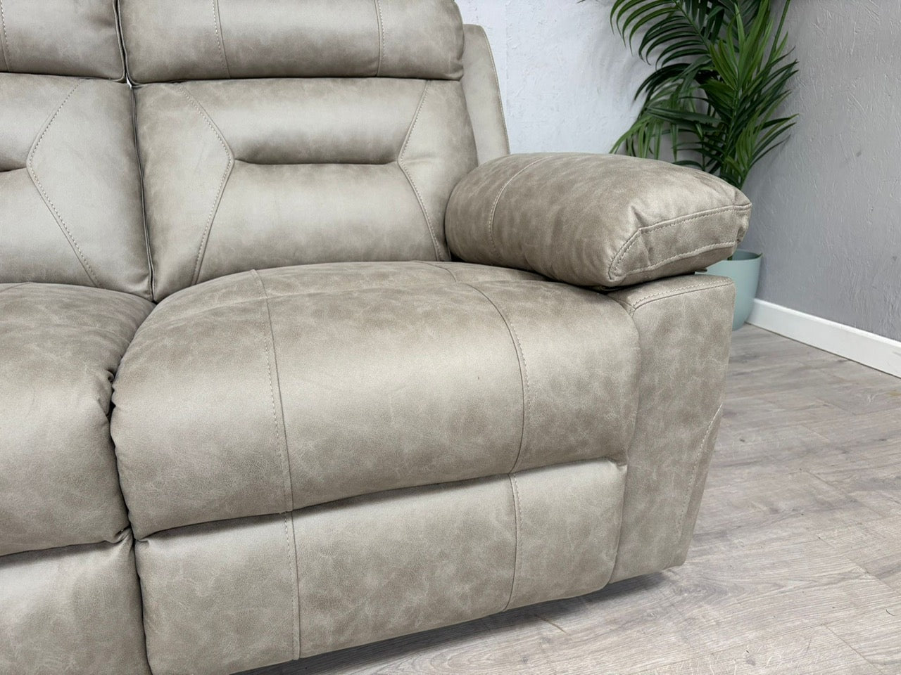 DFS - BRAYLAN Fabric 2 Seater Manual Recliner Sofa - RRP £879