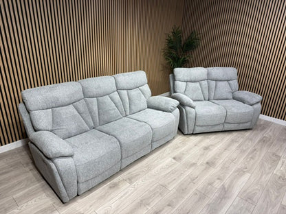 Havana Fabric 3 Seater + 2 Seater Power Recliner Sofa Set - RRP £3698
