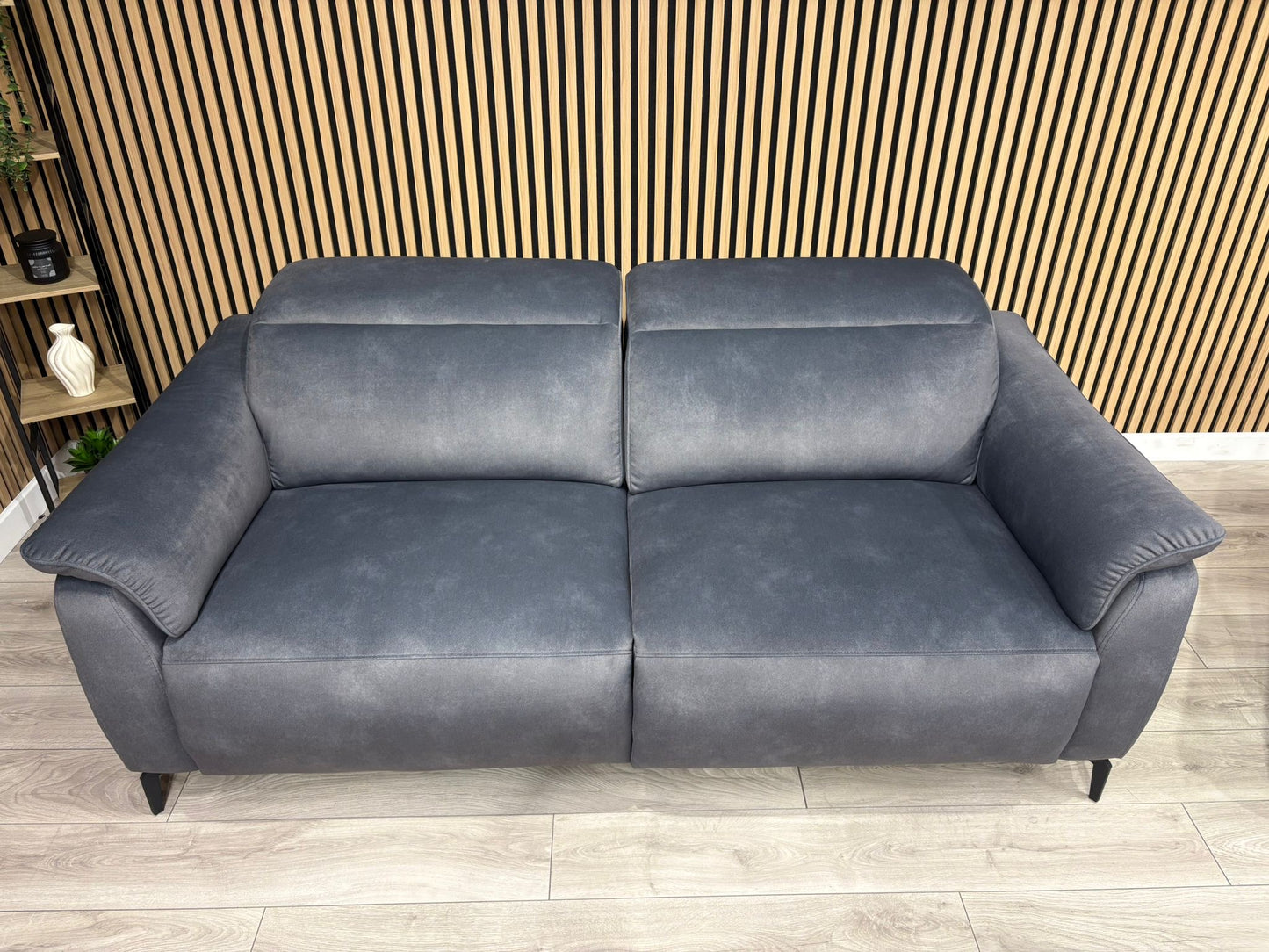 Furniture Village EZRA Style Fabric 3 Seater + 2 Seater Power Recliners - RRP £3890