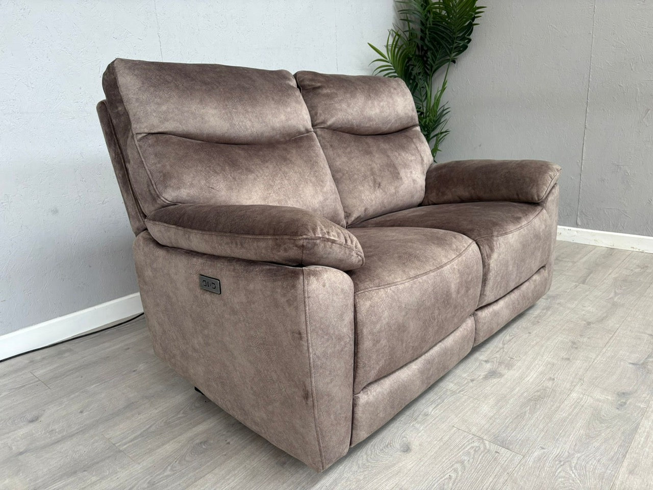 DFS - FAXON Fabric 2 Seater Power Recliner Sofa - RRP £879