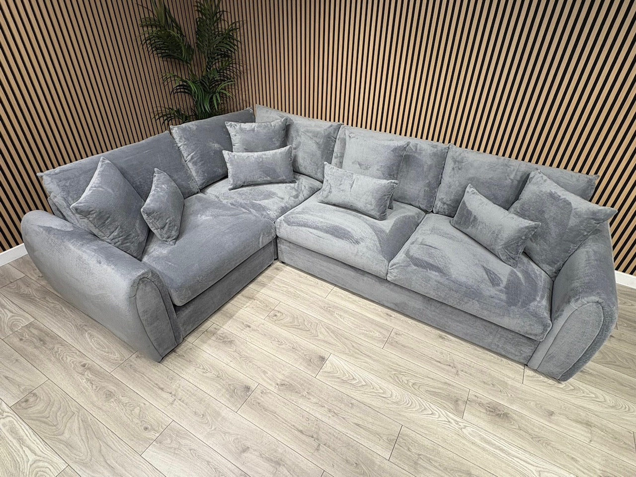Sofology MARBLE ARCH Style Fabric LHF Corner Sofa, Grey - RRP £3,599