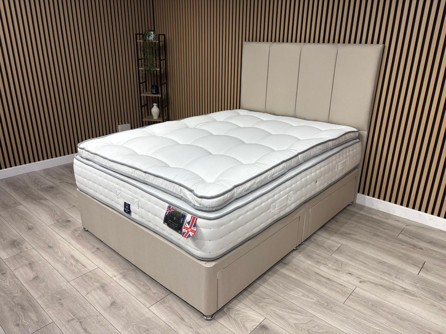 Swaledale 5000 Pocket Divan Bed Set + Headboard. Available in all sizes