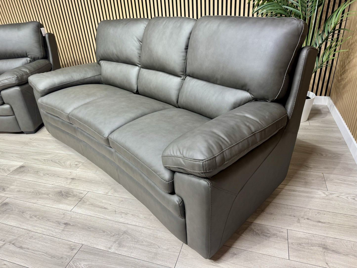 DFS Brooker Leather 3+3 Seater Static Sofa Set  - RRP £3790