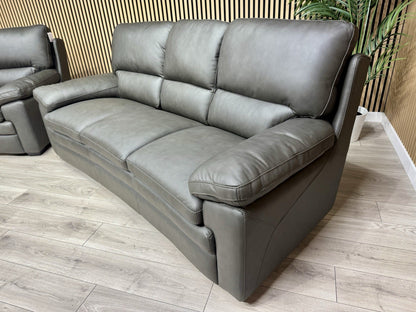 DFS Brooker Leather 3+3 Seater Static Sofa Set  - RRP £3790