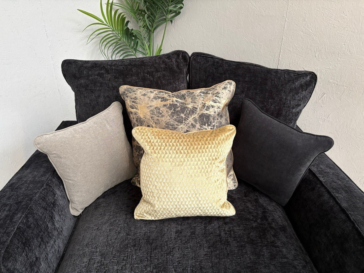 Sofology ROCOCO Fabric Love Seat Armchair / Chair, Verbier Jet - RRP £1599