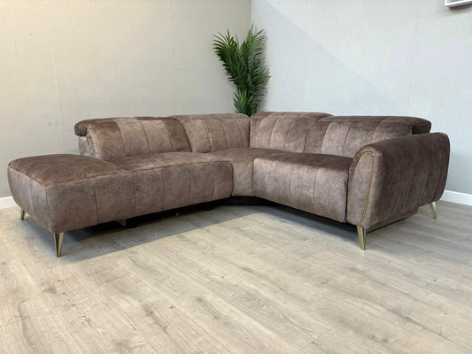 DFS Lidia Right Hand Facing Open Chaise Power Recliner Corner Sofa - RRP £1899