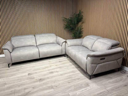 Furniture Village EZRA Style Fabric Power Recliner 3+2 Seater Sofas - RRP £3290
