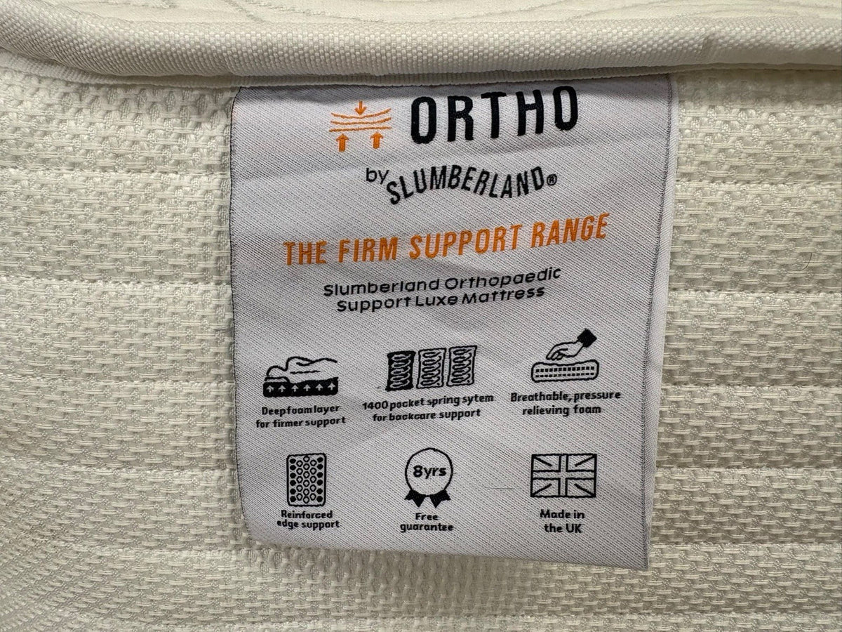 Slumberland Ortho Support Luxe 5ft Kingsize Mattress, Extra Firm - RRP £1,049
