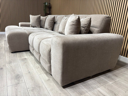 EVE CLOUD Large Fabric 3 Seater LHF Chaise Corner Sofa - RRP £2,299