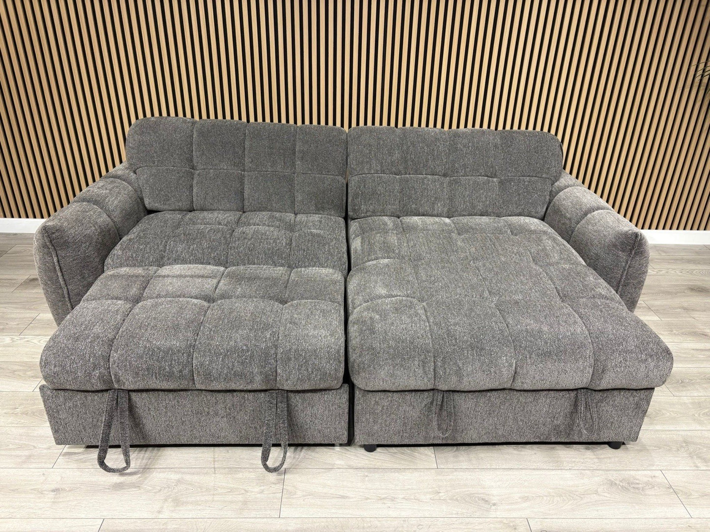 CAMDEN Premium Fabric RHF or LHF Chaise Sofa Bed with Storage - RRP £1595