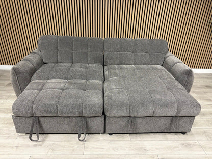 CAMDEN Premium Fabric RHF or LHF Chaise Sofa Bed with Storage - RRP £1595