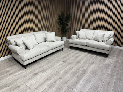Laura Ashley LYNDEN Style Fabric 3 Seater + 2 Seater Sofa Set - RRP £2,700