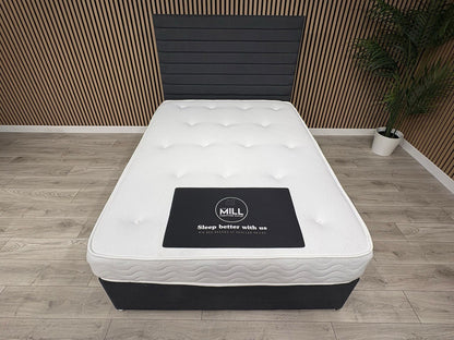 5ft Durham Bed Set, Inc Base + Headboard + Mattress (Storage Options Available)