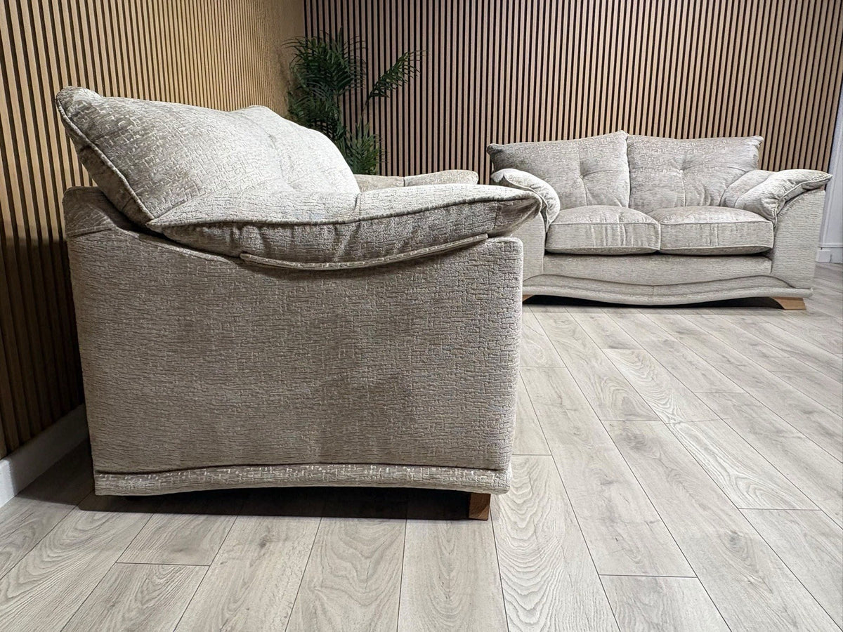 Oak Furnitureland RAVELLO Style Fabric 3 + 2 Seater Sofa Set - RRP £2,798