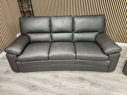 DFS Brooker Leather 3+3 Seater Static Sofa Set  - RRP £3790