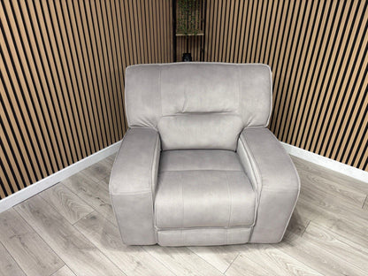 DFS - EXCALIBUR Fabric Power Recliner Armchair - RRP £1,299