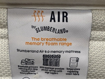 Slumberland AIR 9 Memory Pocket 6ft Superking Mattress, Firm - RRP £1,249