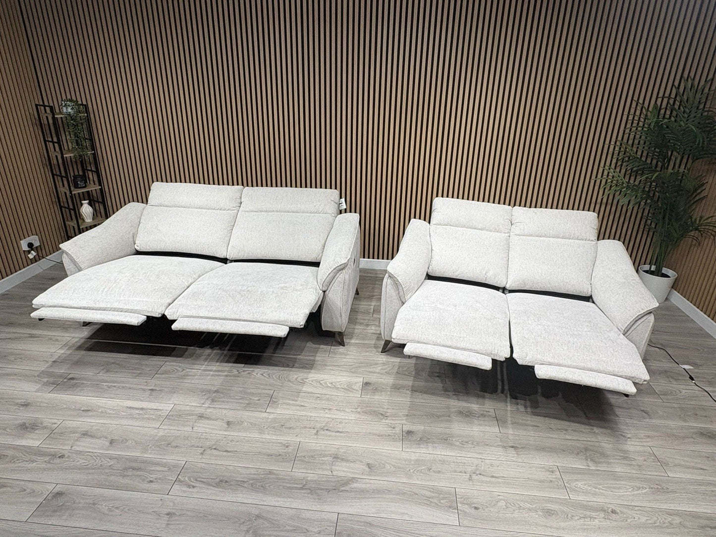 Vicenza Fabric Power Recliner 3 + 2 Seater Sofa Set - RRP £3599