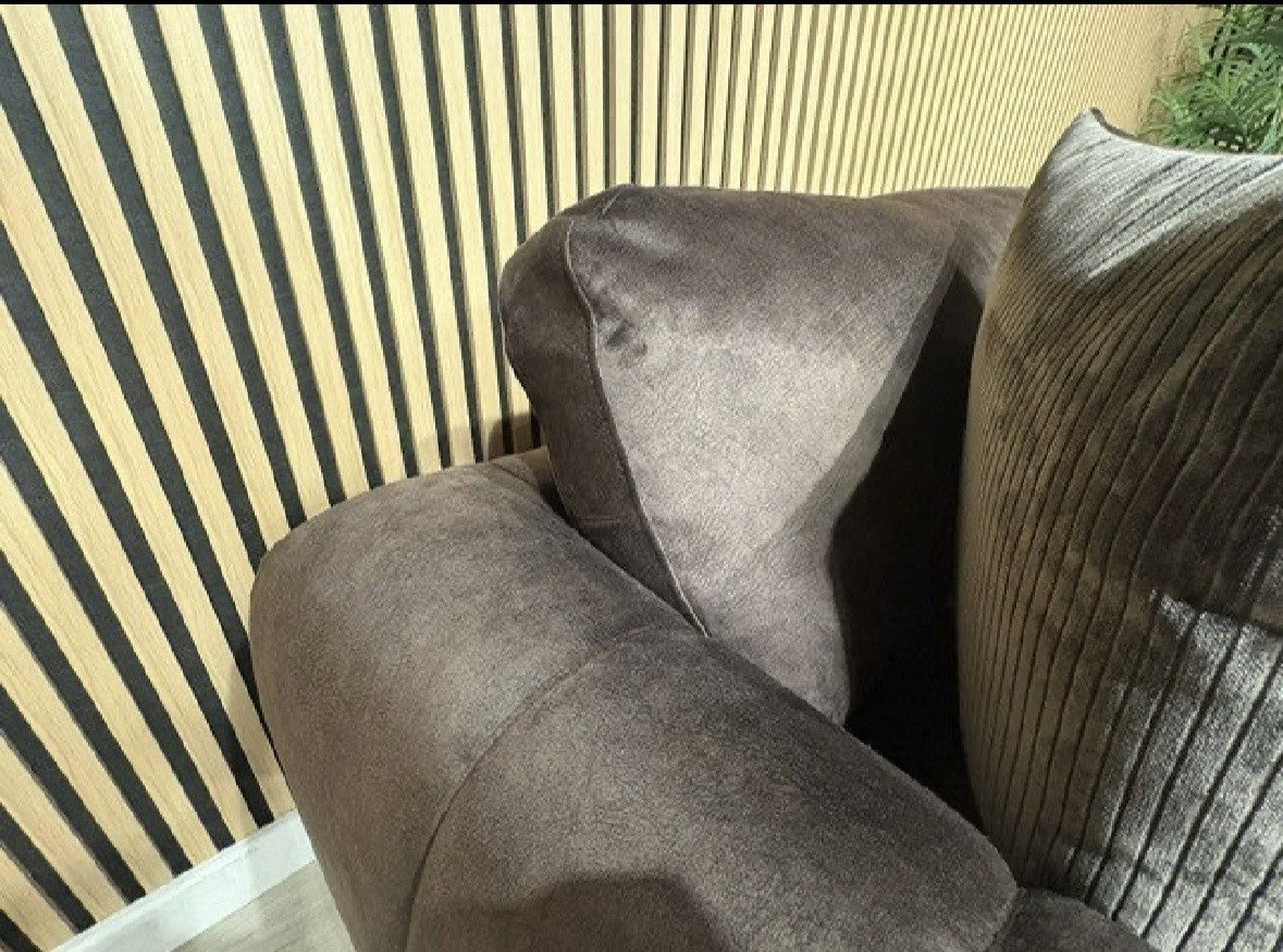 DEVINE Glamour Fabric 3 Seater + 2 Seater Sofa Set,  Bournville - RRP £2,698