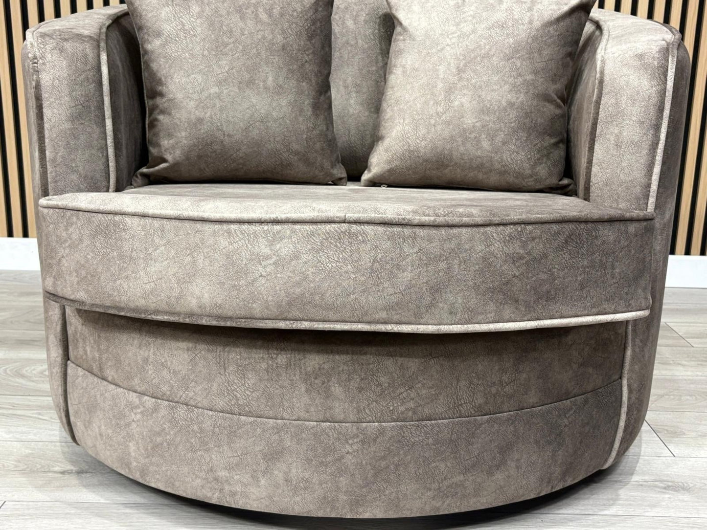 DFS - CHERISHED Style Fabric Swivel Armchair, Formal Back - RRP £949