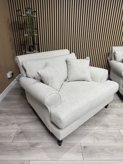 Laura Ashley LYNDEN Style Fabric 3 Seater Sofa + 2 x Armchairs Set - RRP £3395