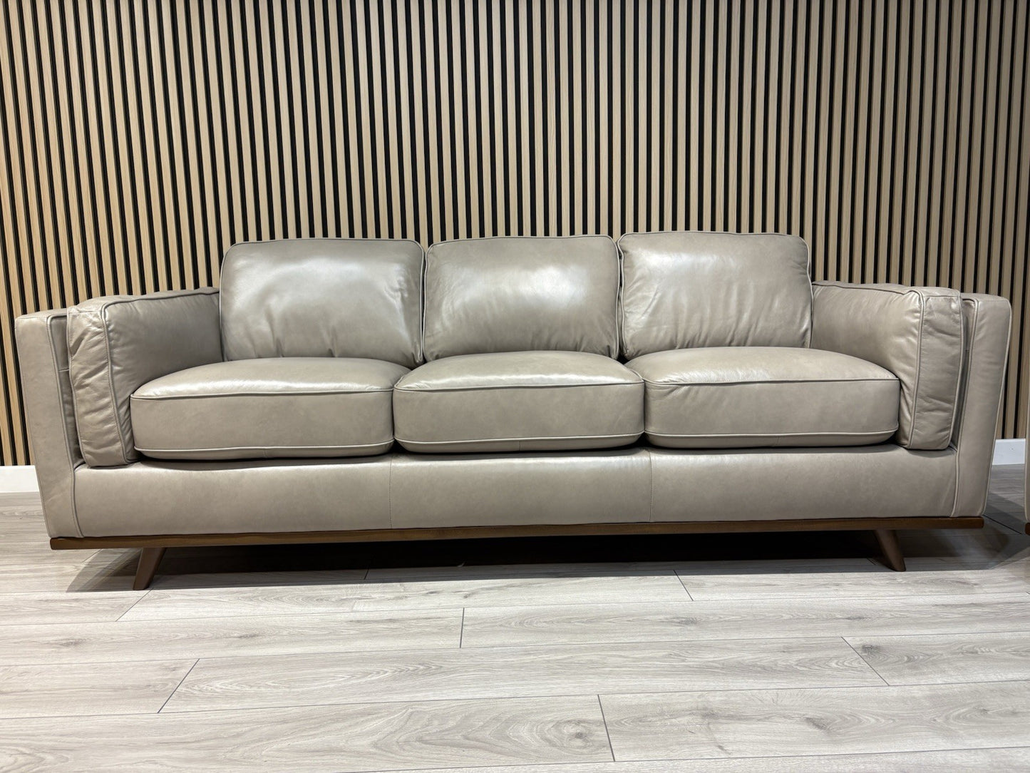John Lewis Sample VALENCIA 3 Seater + 2 Seater Leather Sofa Set - RRP £4,398