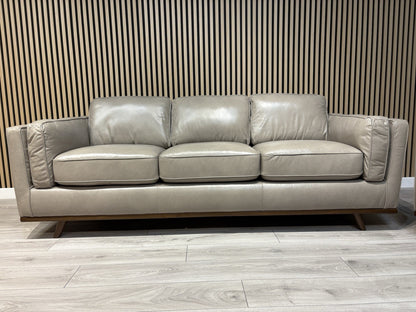 John Lewis Sample VALENCIA 3 Seater + 2 Seater Leather Sofa Set - RRP £4,398