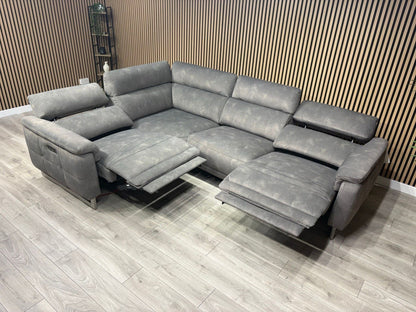 Furniture Village MOET Fabric 2 Corner 2 Power Recliner Sofa RRP £3295