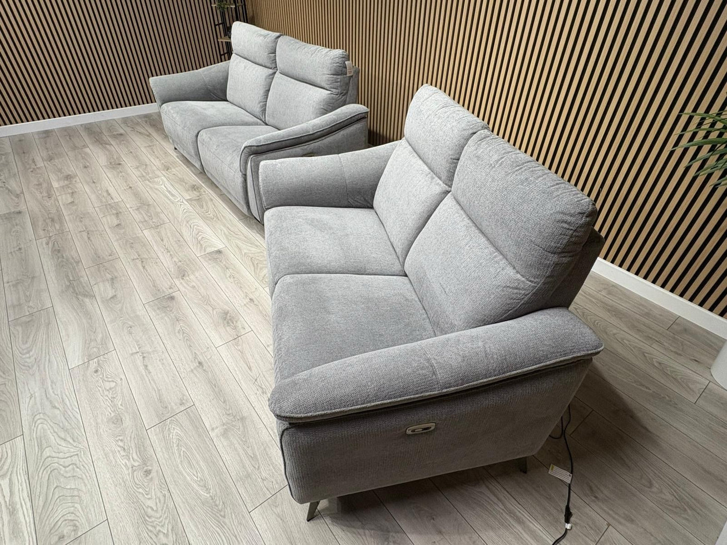 Vicenza Fabric Power Recliner 3 + 2 Seater Sofa Set - RRP £3599