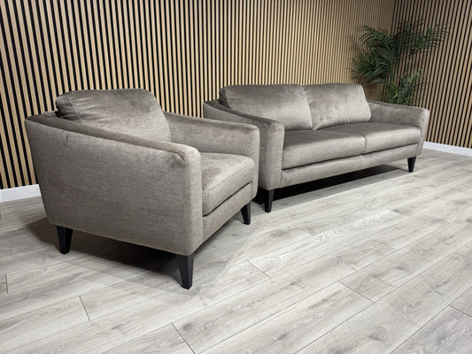 John Lewis BAILEY Style Fabric 3 Seater + Armchair Set - RRP £2995