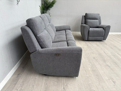 DFS Gilford 3 Seater Sofa + Armchair Power Recliner Sofa Set - RRP £1,748