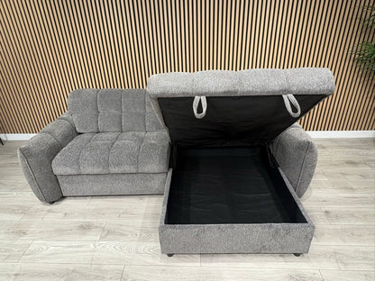 CAMDEN Premium Fabric RHF or LHF Chaise Sofa Bed with Storage - RRP £1595
