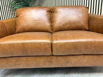 John Lewis BAILEY Style Leather 3 + 2 Seater Sofas, Armchair + Stool - RRP £4648