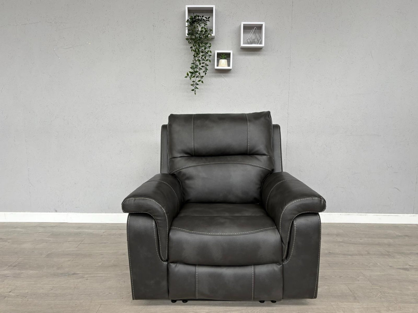 DFS Evander Faux Leather Power Recliner Armchair - RRP £899