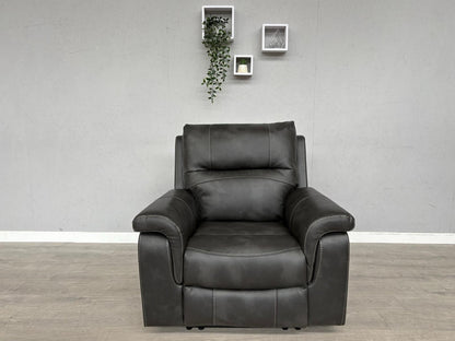 DFS Evander Faux Leather Power Recliner Armchair - RRP £899