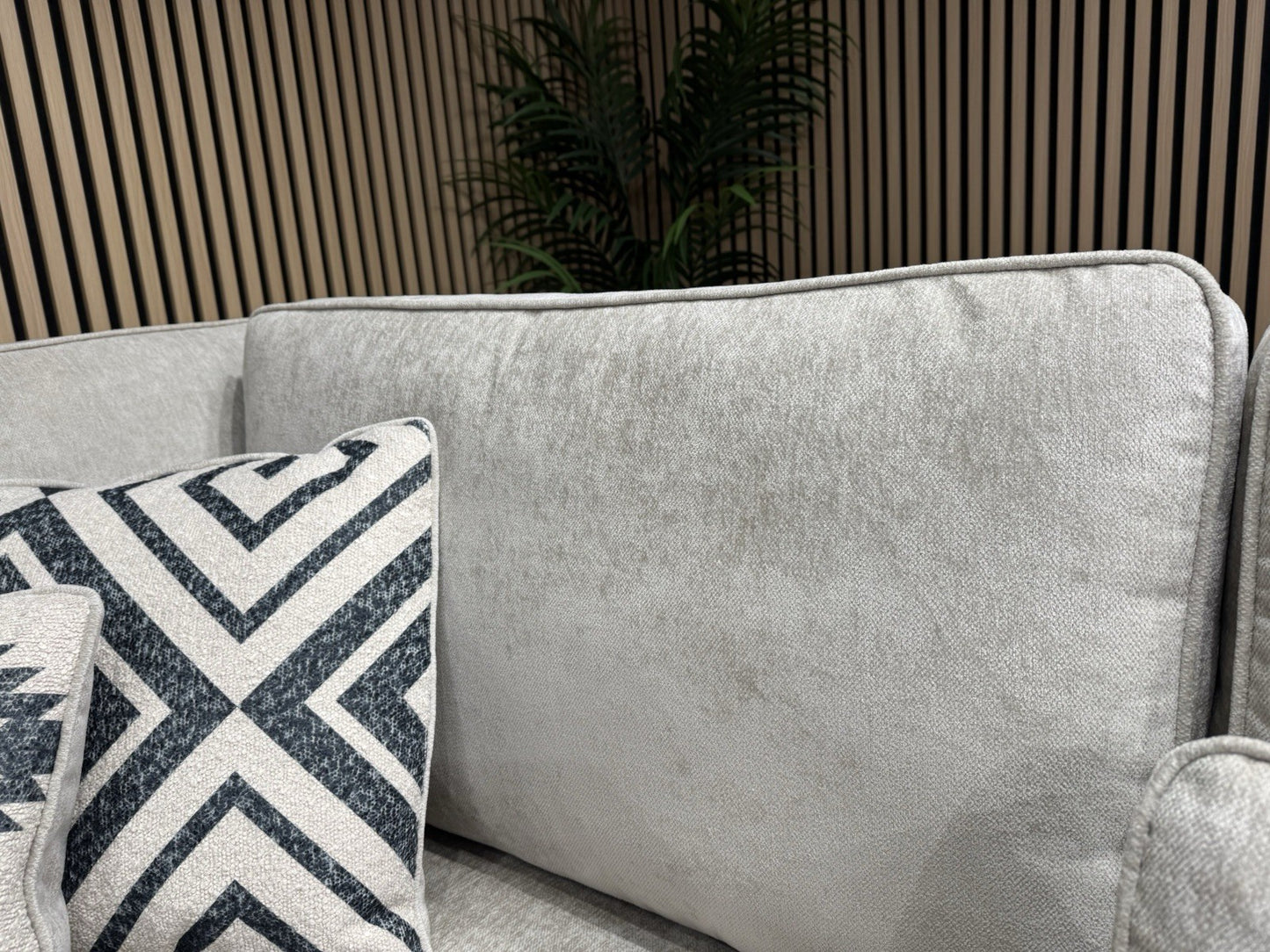 Sofology CAVALLI Style Fabric Open Chaise Corner Sofa + Footstool RRP £5398 Made To Order