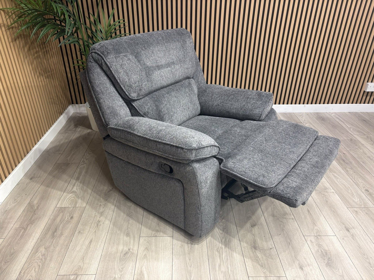 ORLANDO Fabric Power Recliner Armchair - RRP £1399