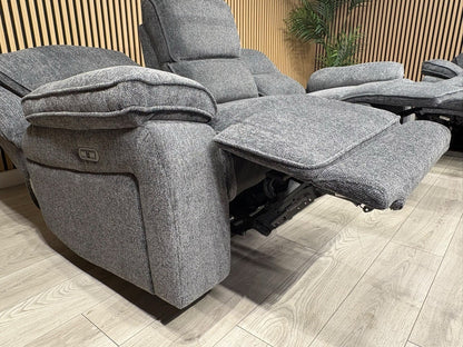 ORLANDO Fabric 3 Seater + 2 Seater Power Recliner Sofa Set - RRP £3398