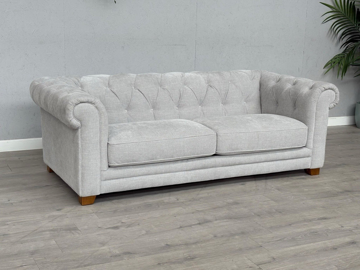 DFS Holbrook Chesterfield Fabric 3 Seater Sofa RRP £699