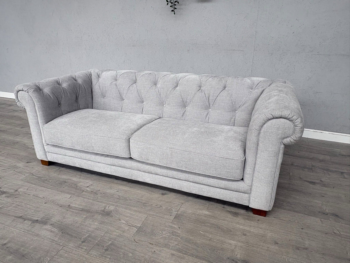 DFS Holbrook Chesterfield Fabric 3 Seater Sofa RRP £699
