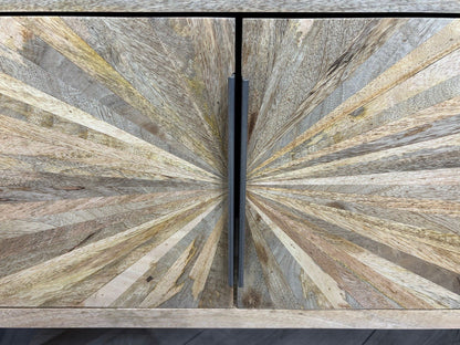 NEXT Sample - Geo Mango Wood TV Unit - RRP: £1095