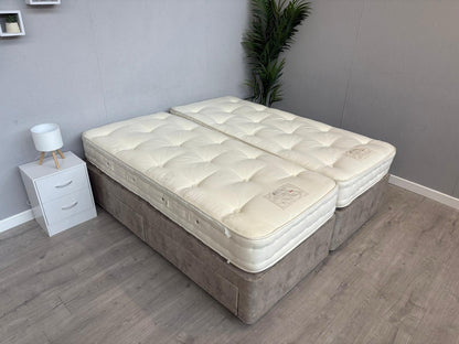 Hypnos Luxurious Earth 02 6ft Superking Mattress Zip and Link, Medium RRP £3,299