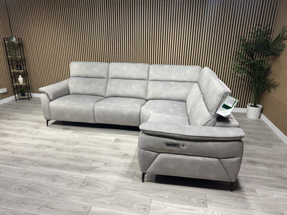 Furniture Village EZRA Style Fabric RHF Corner Sofa Power Recliners - RRP £3295