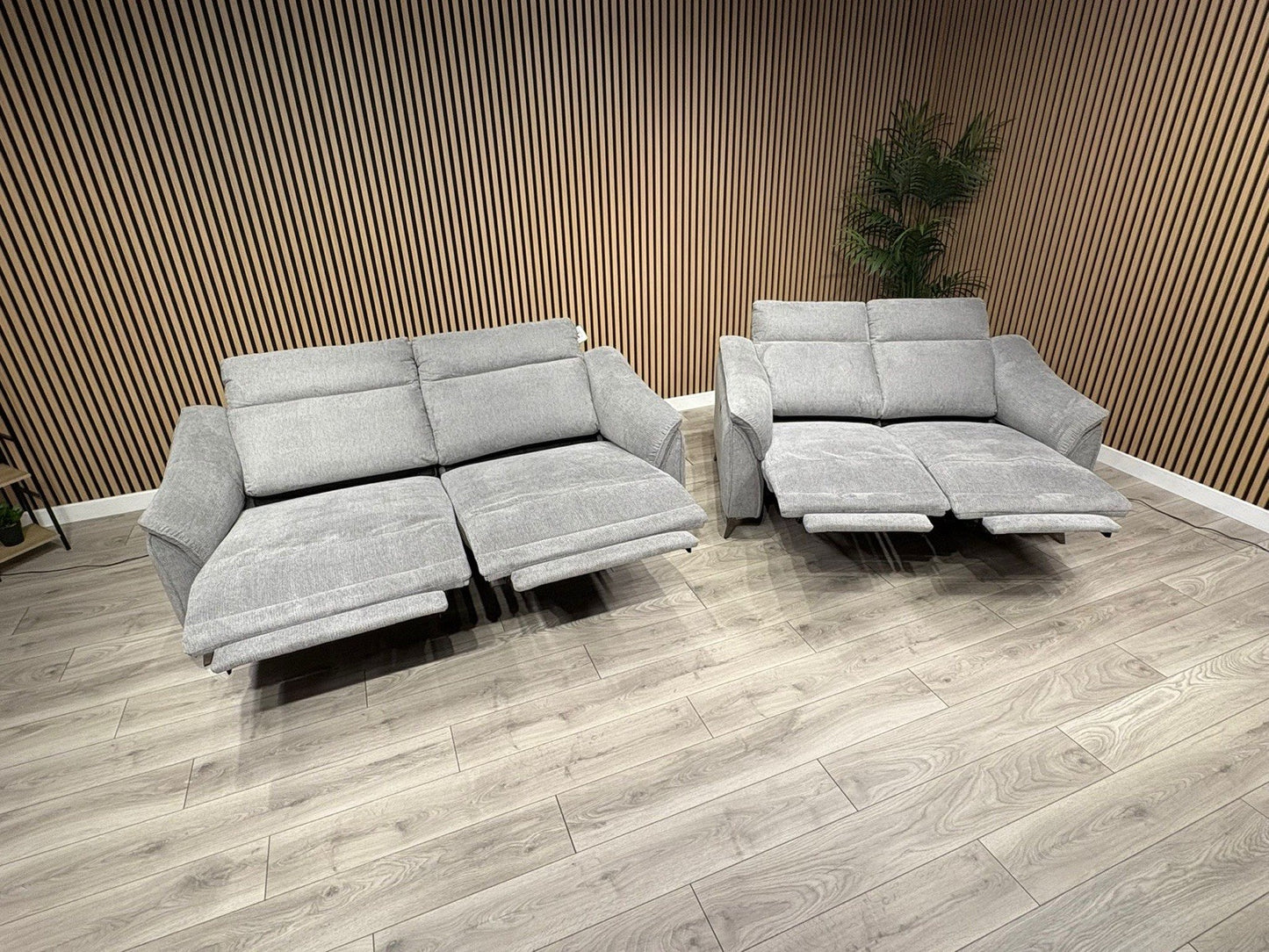 Vicenza Fabric Power Recliner 3 + 2 Seater Sofa Set - RRP £3599